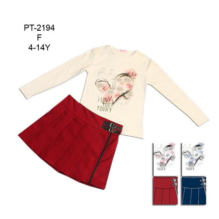 Picture of PT2194 GIRLS THERMAL SMART TWO PIECE SET WITH SKIRT